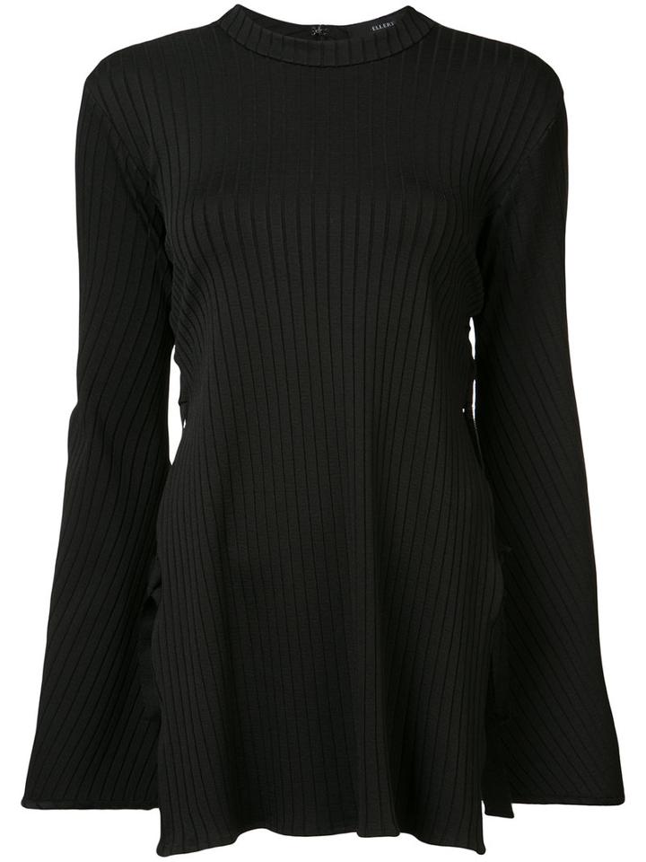 Ellery - Slouch Blouse - Women - Nylon/polyester/spandex/elastane/viscose - 10, Black, Nylon/polyester/spandex/elastane/viscose