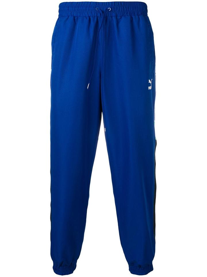 Puma Blue Logo Track Pants
