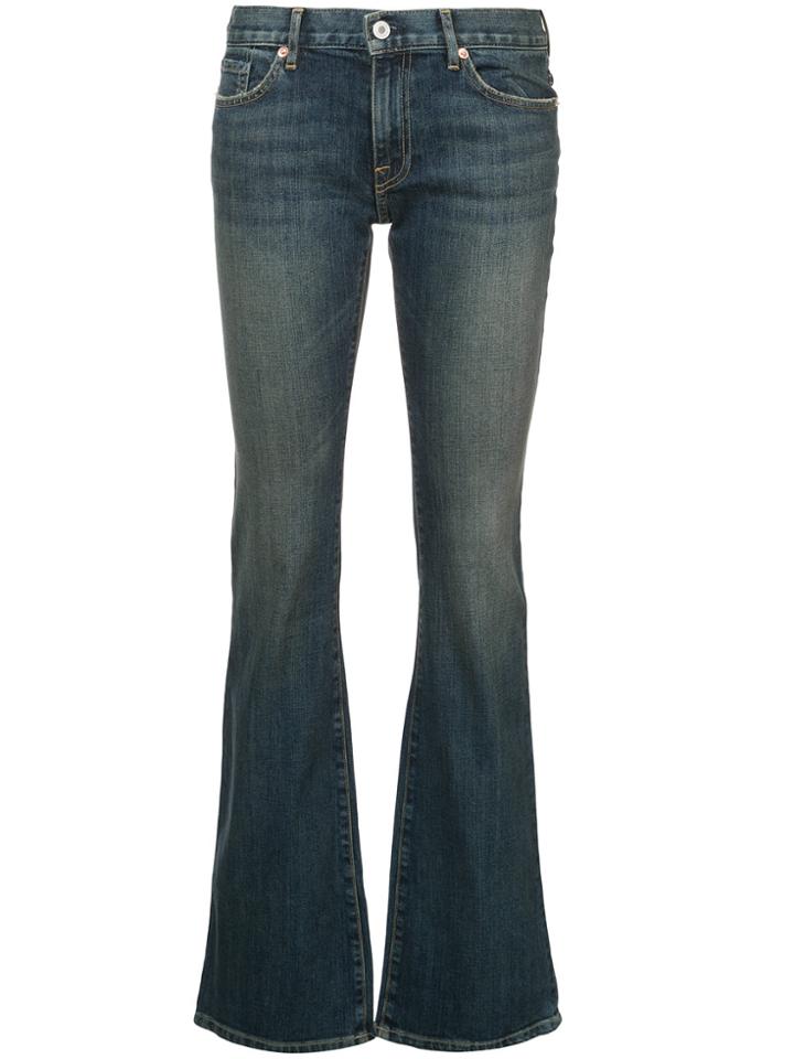 Nili Lotan Alek Japanese Stretch Bootleg Jeans - Blue