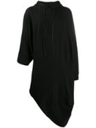 Joe Chia Asymmetric Hem Hoodie - Black