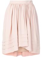 Chloé Flared Asymmetric Skirt - Pink & Purple