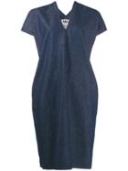 Mm6 Maison Margiela Denim Shift Dress - Blue