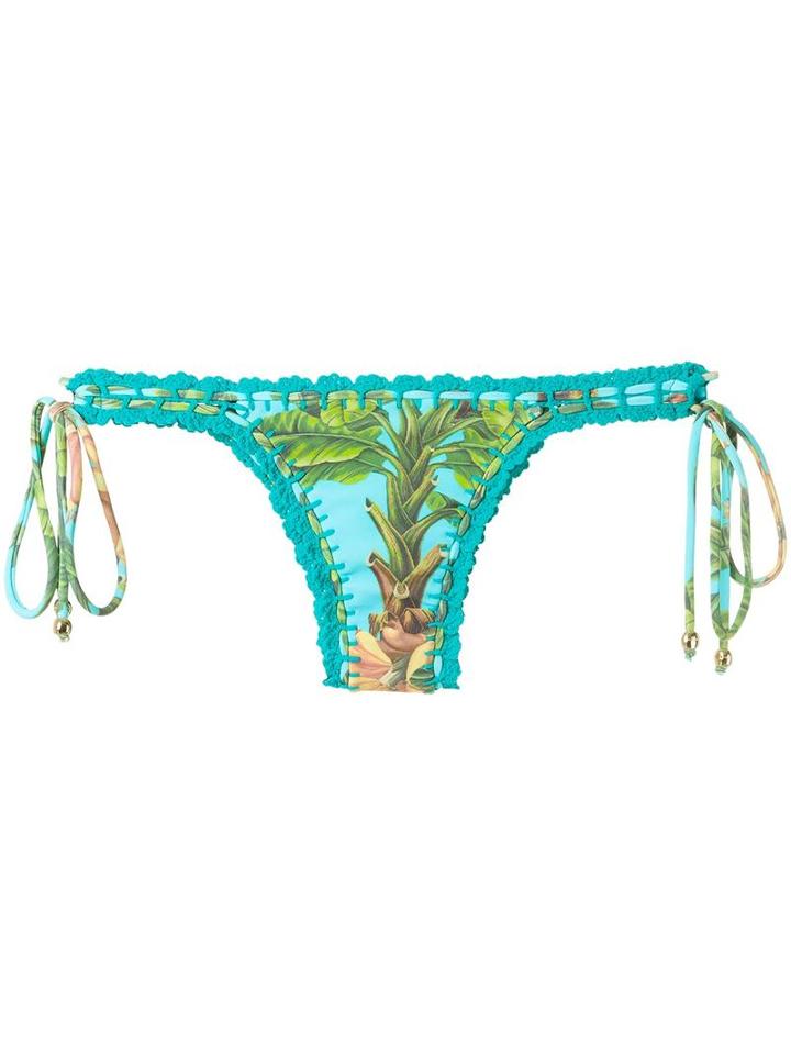 Blue Man Printed Bikini Bottoms, Women's, Size: P, Polyimide/spandex/elastane
