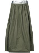 Ganni Metallic Detail Skirt - Green