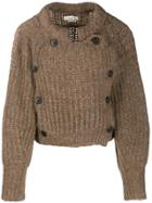 Isabel Marant Étoile Double Breasted Sweater - Brown