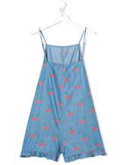 Stella Mccartney Kids Cherry Print Playsuit - Blue