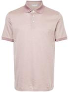 Gieves & Hawkes Patterned Polo Shirt - Pink & Purple
