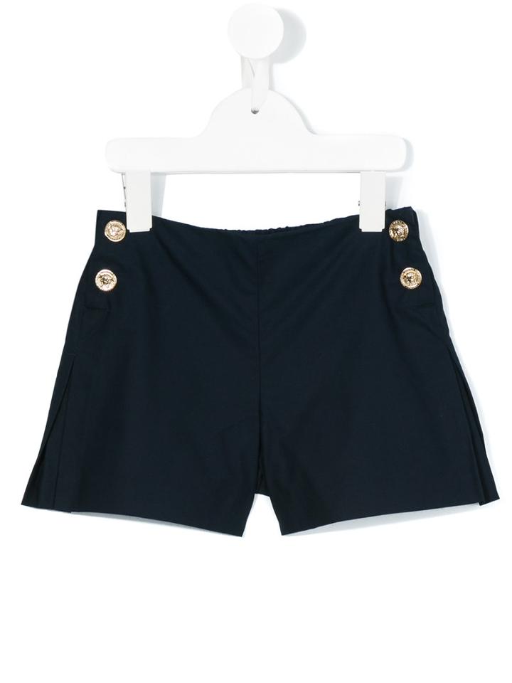 Young Versace - Casual Shorts - Kids - Cotton - 12 Yrs, Blue