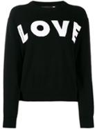 Love Moschino Relaxed-fit 'love' Jumper - Black