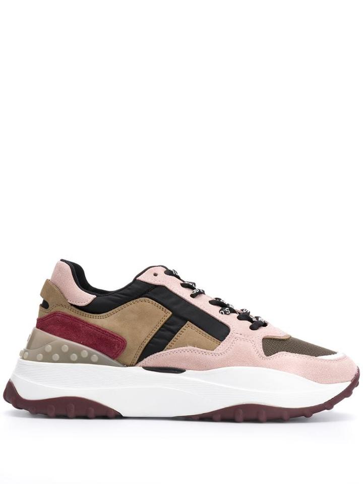 Tod's Logo Lace Low Top Sneakers - Pink