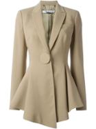 Givenchy Flared Cadi Jacket, Women's, Size: 40, Nude/neutrals, Viscose/spandex/elastane