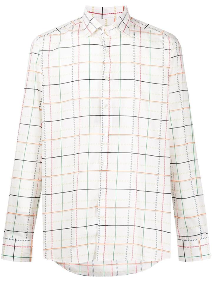 Etro Wide Check Shirt - White