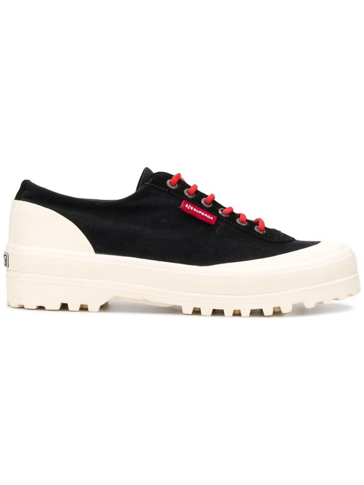 Superga Colour Block Sneakers - Black