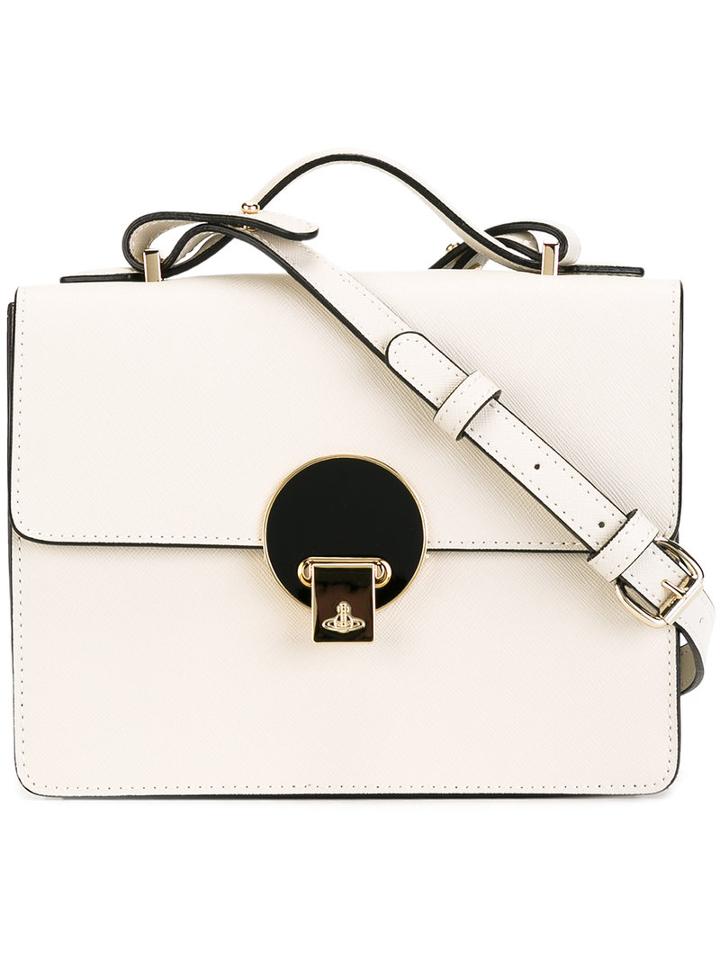 Vivienne Westwood Flap Crossbody Bag, Women's, Nude/neutrals, Calf Leather