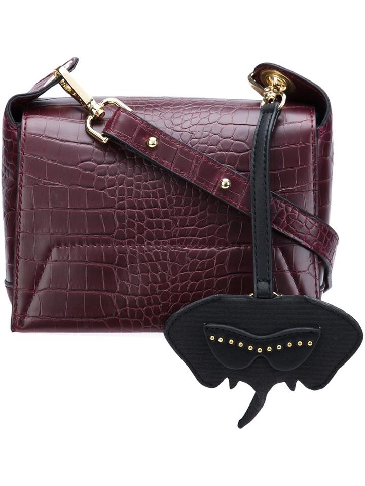 Christian Siriano Snakeskin Effect Crossbody Bag
