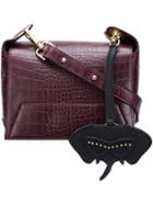 Christian Siriano Snakeskin Effect Crossbody Bag