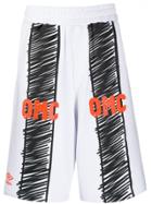 Omc X Umbro Logo Print Track Shorts - White