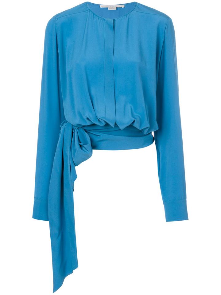 Stella Mccartney - Freya Blouse - Women - Silk - 42, Blue, Silk