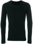 Label Under Construction Punched Jumper - Black