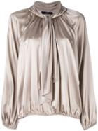 Steffen Schraut Tie Neck Blouse