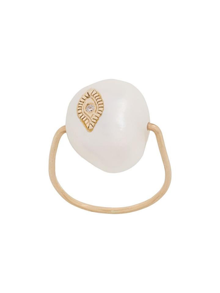 Pascale Monvoisin 9kt Rose Gold Charlie Ring - White