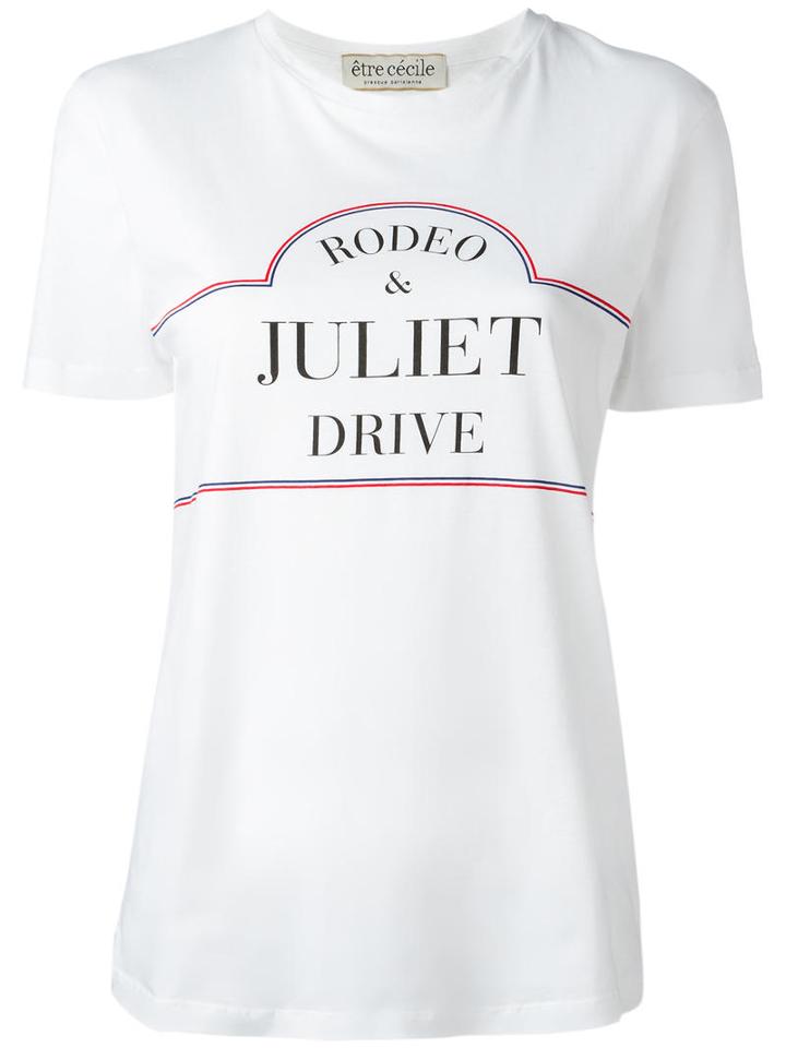 Être Cécile Rodeo T-shirt, Women's, Size: Xs, White, Cotton