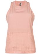Adidas By Stella Mccartney Training Gathered Back Tank - Pink & Purple