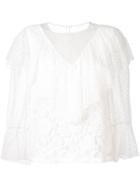 See By Chloé Ruffled Lace Blouse - White