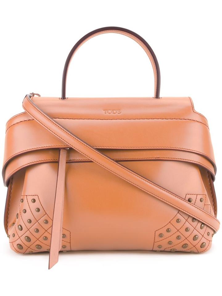Tod's Small Tote, Women's, Yellow/orange