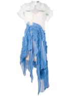Preen By Thornton Bregazzi - Natalia Dress - Women - Silk/polyester/spandex/elastane/viscose - S, Blue, Silk/polyester/spandex/elastane/viscose