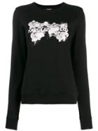 Karl Lagerfeld Orchid Logo Sweater - Black