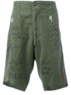 Htc Hollywood Trading Company Graffiti Cargo Shorts, Men's, Size: Xl, Green, Cotton
