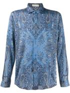 Etro Paisley Print Long-sleeve Shirt - Blue