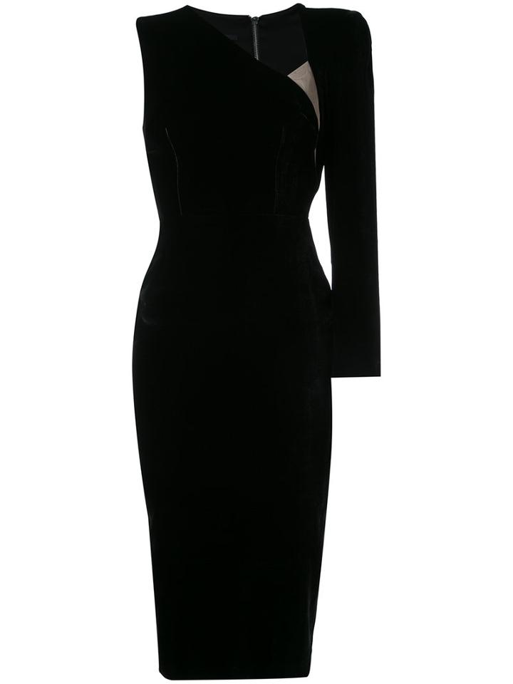 Alex Perry - Phoenix Dress - Women - Acetate/rayon/silk Velvet - 12, Black, Acetate/rayon/silk Velvet