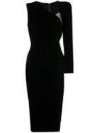 Alex Perry - Phoenix Dress - Women - Acetate/rayon/silk Velvet - 12, Black, Acetate/rayon/silk Velvet
