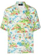 Dsquared2 Hawaii Print Shirt - Multicolour