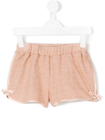 Paesaggino - Shimmer Shorts - Kids - Cotton/nylon/polyester/viscose - 4 Yrs, Nude/neutrals