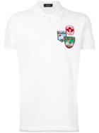 Dsquared2 - Badge Polo Shirt - Men - Cotton - Xxl, White, Cotton