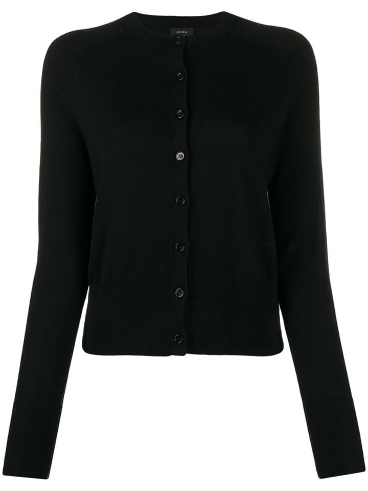 Joseph Crew Neck Cardigan - Black