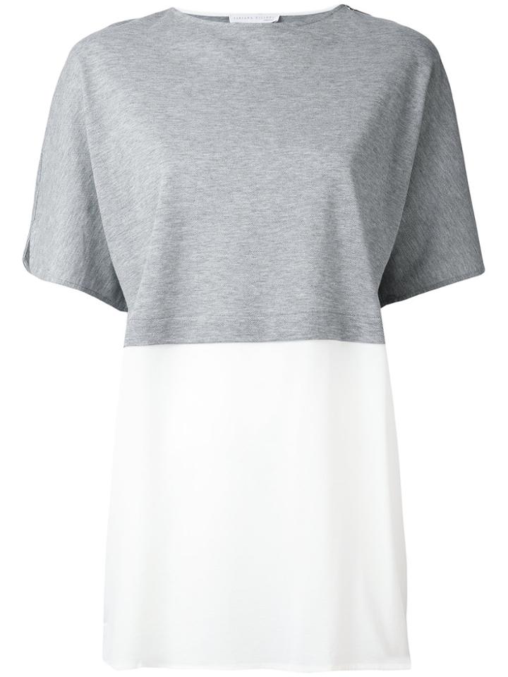 Fabiana Filippi Contrast T-shirt - Grey