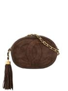 Chanel Pre-owned Fringe Chain Shoulder Bag - Brown