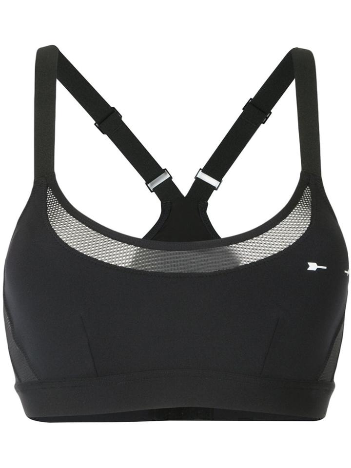 The Upside Cropped Compression Top - Black