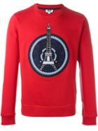 Kenzo 'eiffel Tower' Sweatshirt, Men's, Size: Small, Red, Cotton