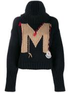 Moncler M Knitted Jumper - Black