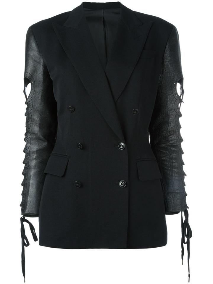 Jean Paul Gaultier Vintage Contrast Sleeves Jacket - Black