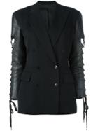 Jean Paul Gaultier Vintage Contrast Sleeves Jacket - Black