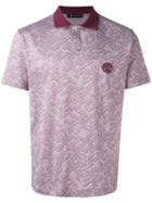 Versace - Jacquard Polo Shirtc - Men - Cotton - M, Red, Cotton