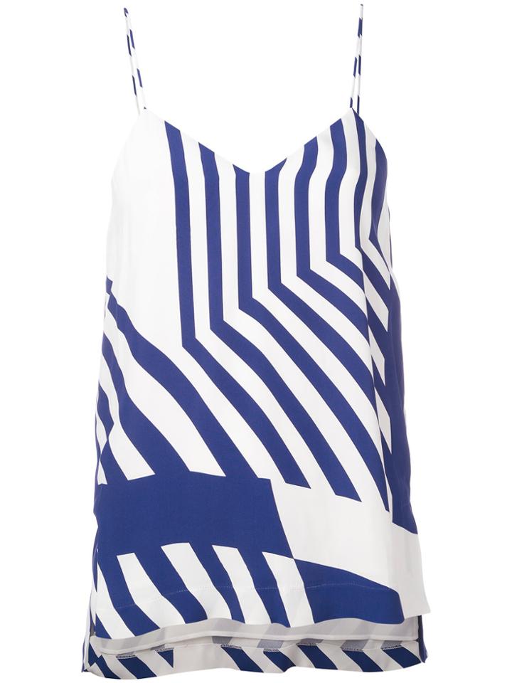 Erika Cavallini Striped Vest Top - Blue