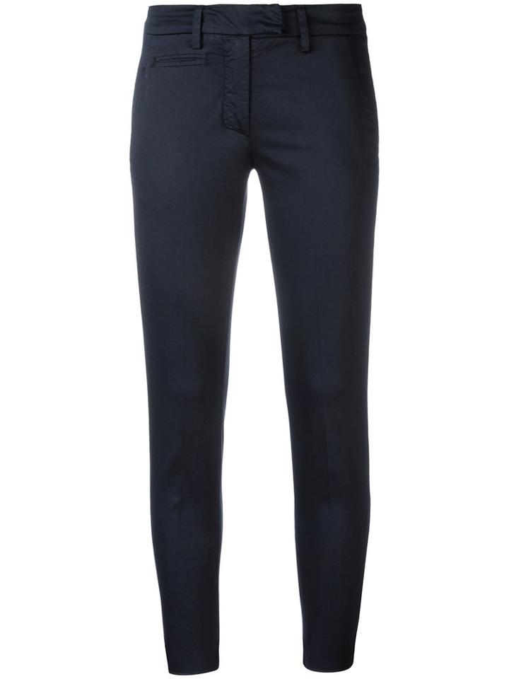 Dondup Slim-fit Trousers, Women's, Size: 29, Blue, Cotton/spandex/elastane
