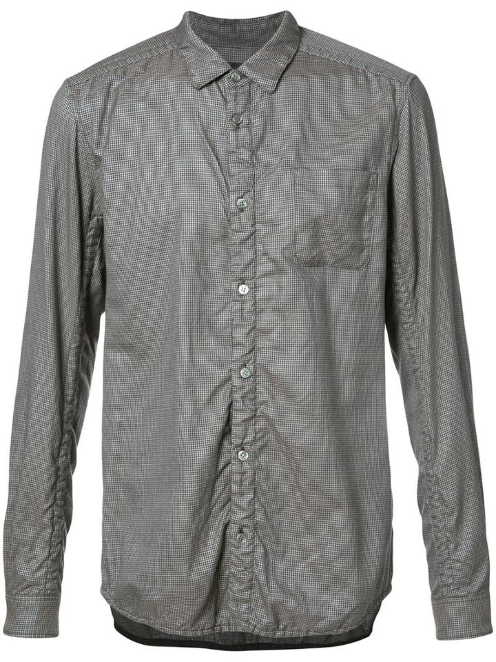 Undercover Checked Shirt, Men's, Size: 3, Brown, Cotton